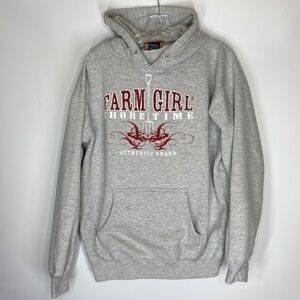 Farm Girl Chore Time Sweatshirt Size Large